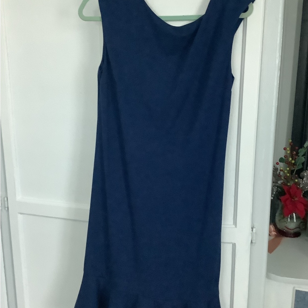 H by Halston Navy Midi Dress